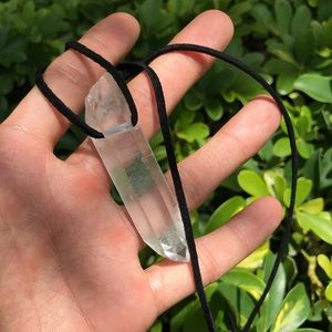 Lemurian Seed Quartz Point Hand Drilled Necklace